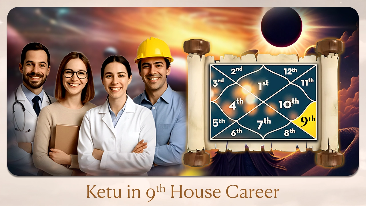 Ketu in 9th house career